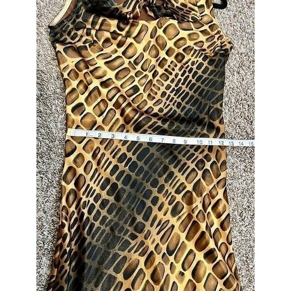 Elegant Animal Print Sleeveless Dress - Picture 10 of 12